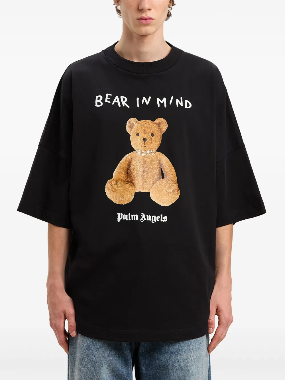 Palm Angels Bear In Mind T-shirt Zwart