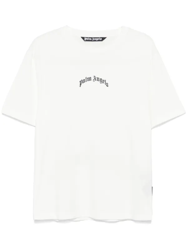 PALM ANGELS/パームエンジェルス カーブロゴTシャツ Palm Angels カーブロゴ Tシャツ | ホワイト | FARFETCH JP