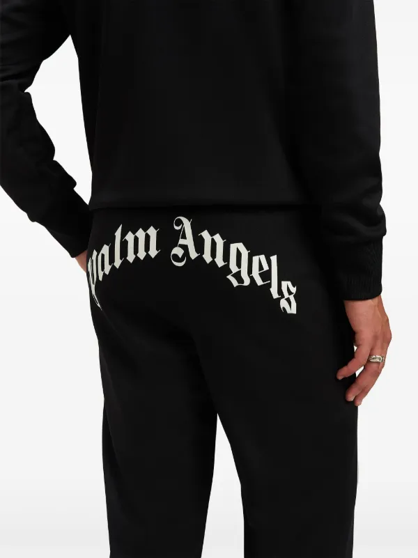 Palm Angels logo-print Sweatpants | Black | FARFETCH