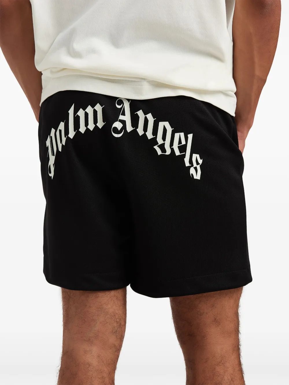 Palm Angels トラックショーツ | ブラック | FARFETCH JP