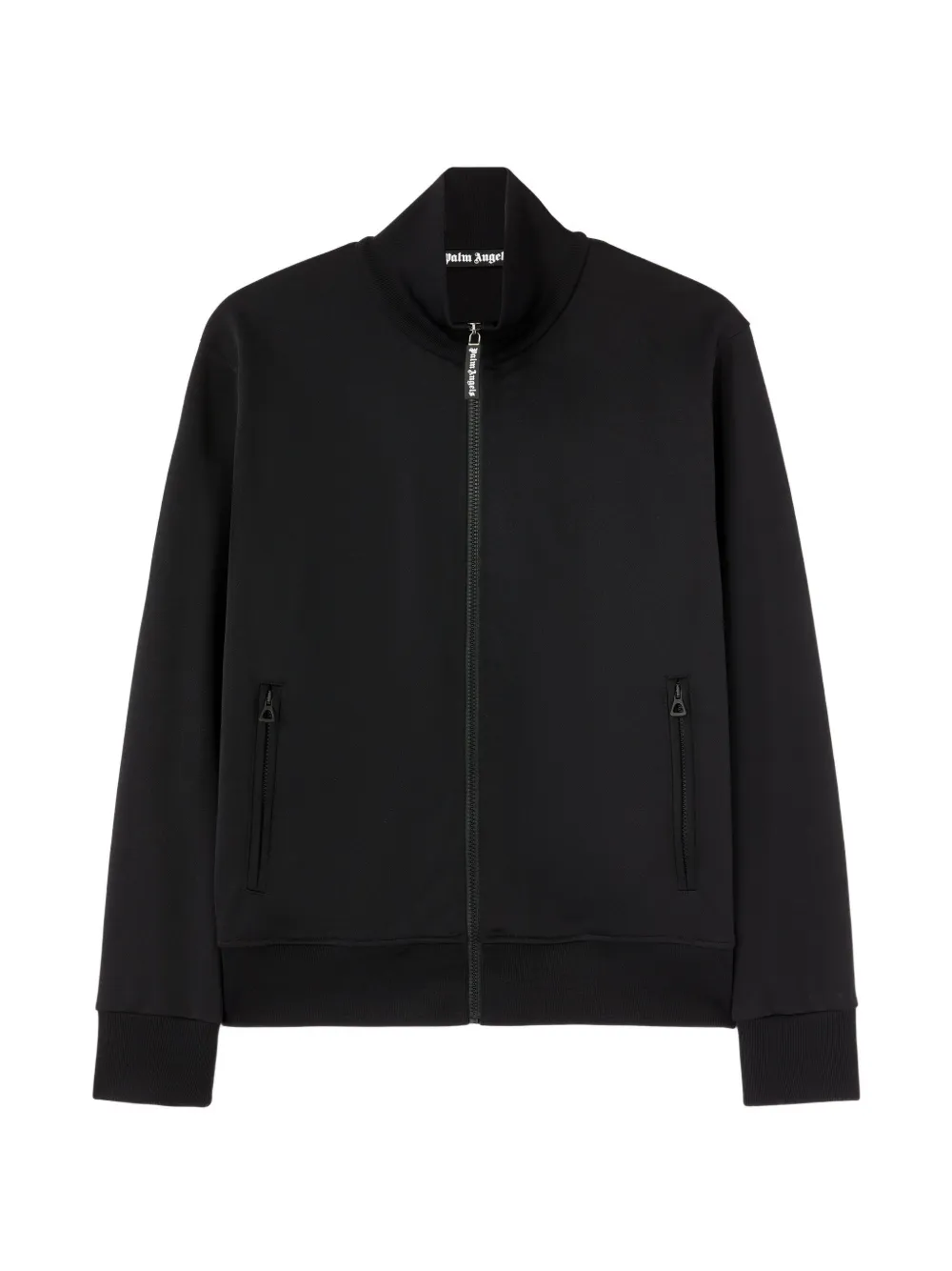Palm Angels logo-print zip-up track jacket - Brown