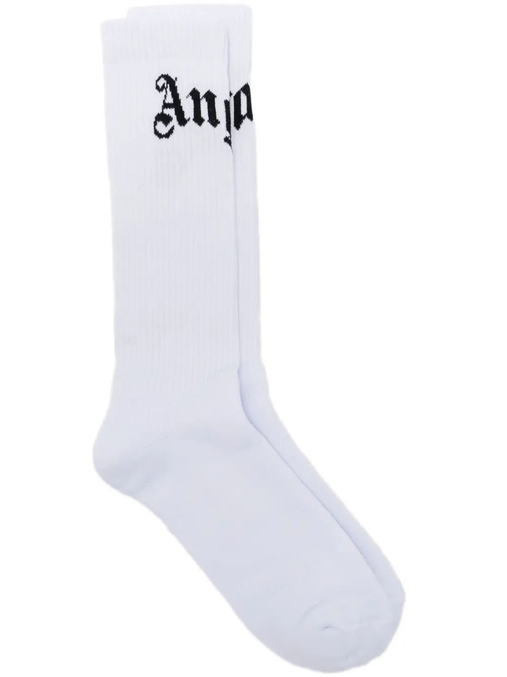 Palm Angels calcetines con logo curvo | blanco | Image 1