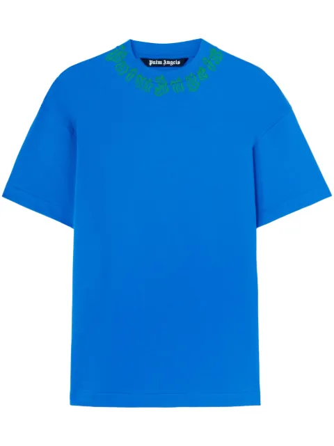 Palm Angels neck-logo T-shirt 