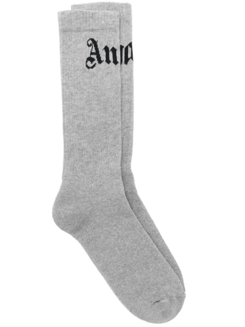 Palm Angels calcetines con logo curvo