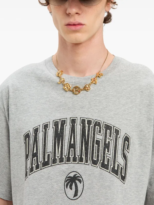 Palm Angels College Palm Tシャツ | グレー | FARFETCH JP