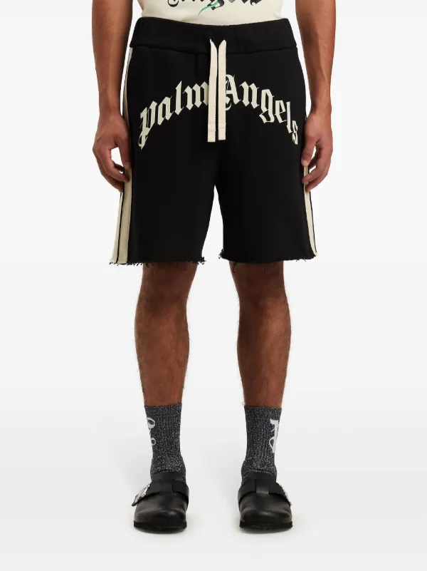 Palm Angels Logo Track Shorts | Black | FARFETCH