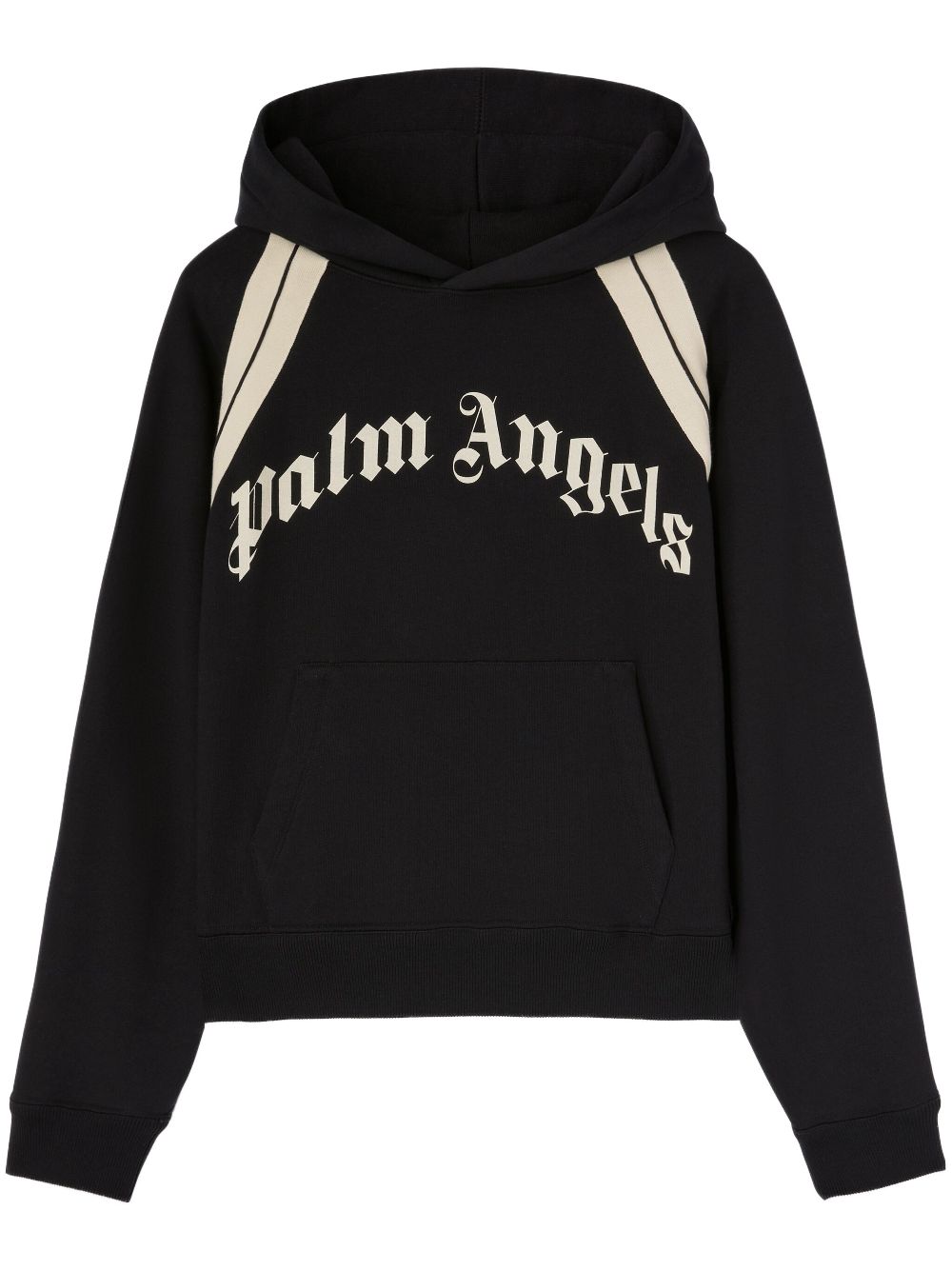 logo-print cotton hoodie