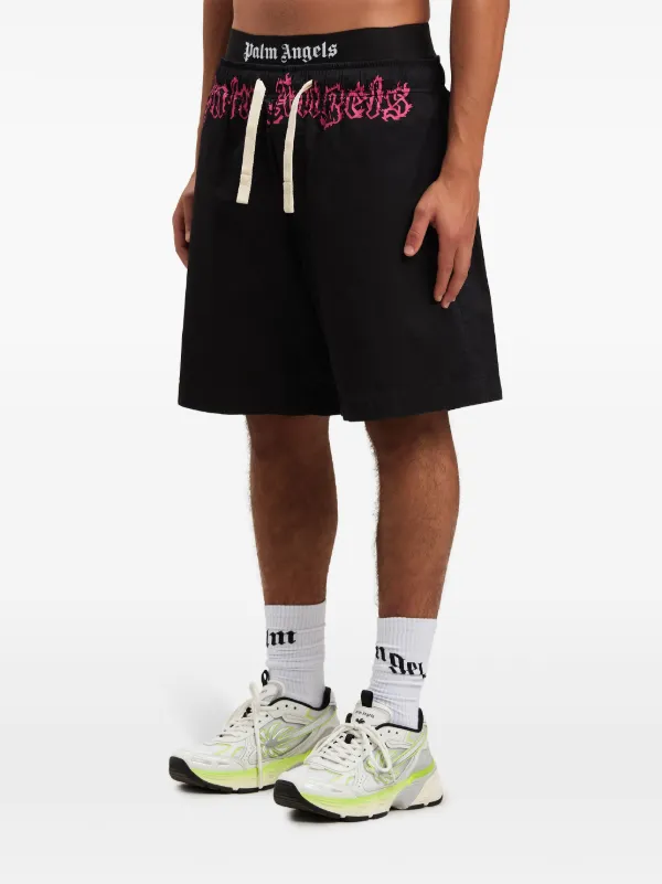 Palm Angels Logo Shorts | Black | FARFETCH
