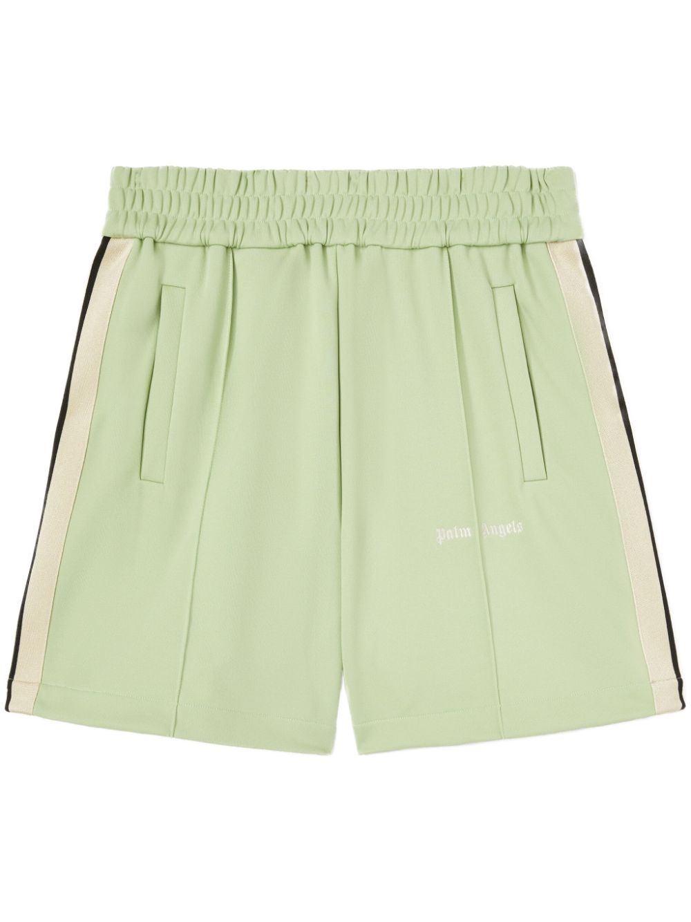 Palm Angels logo track shorts - Green