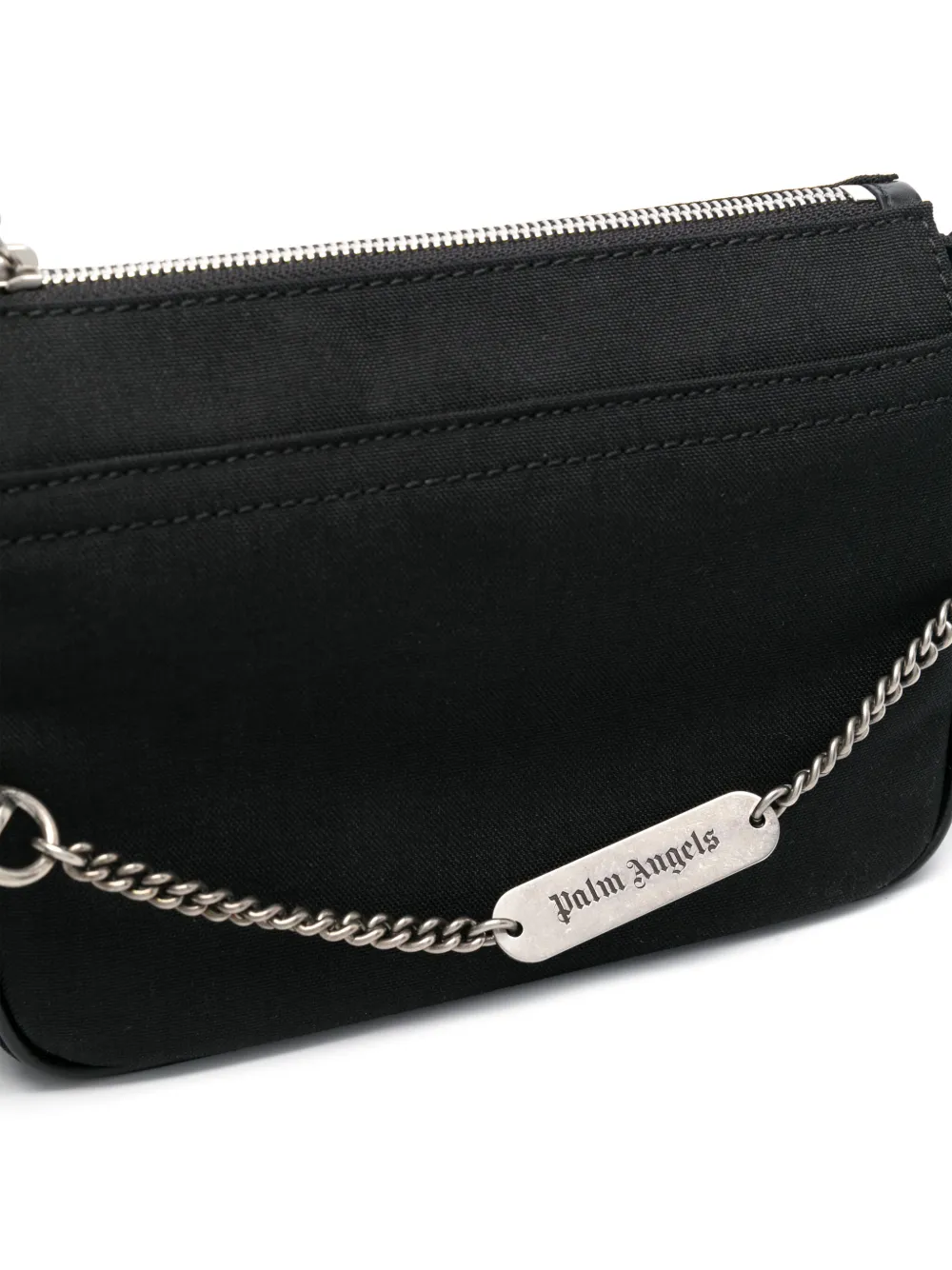 Palm Angels Messengertas met logoketting Zwart