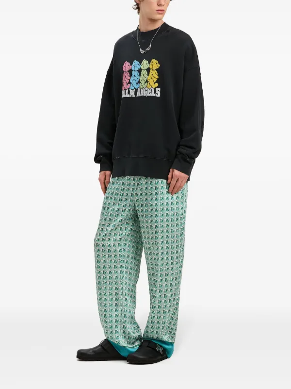 パーカー・フーディ Palm Angels Crossroads' Black Cotton Sweatshirt 23074398_54066206_600.jpg