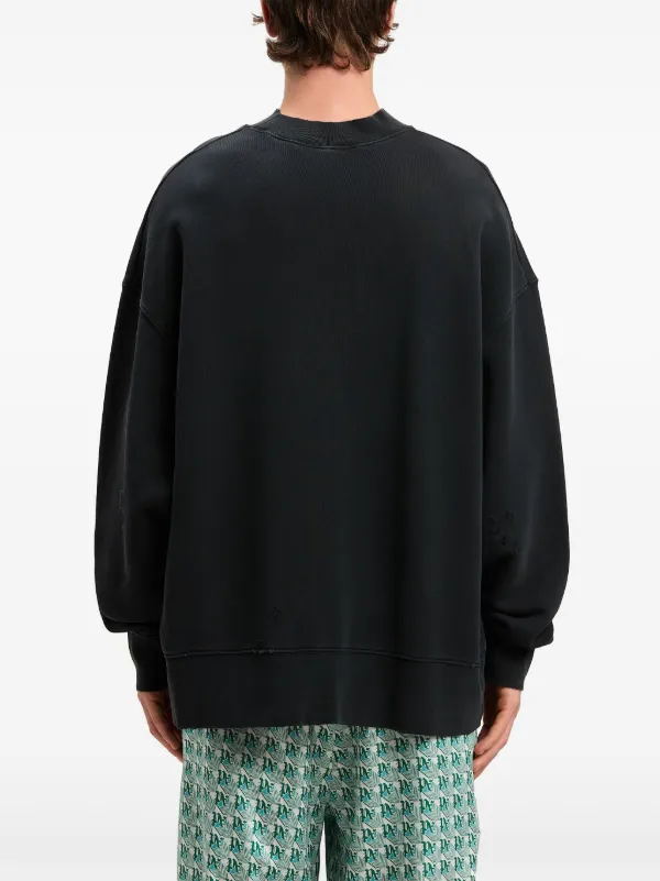 スウェット・トレーナー PALM ANGELS COTTON BEAR SWEATSHIRT $730 Palm Angels Women's White Bear Fitted Sweatshirt
