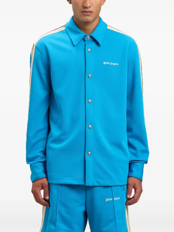 Palm Angels Classic Logo Track Shirt | Blue | FARFETCH