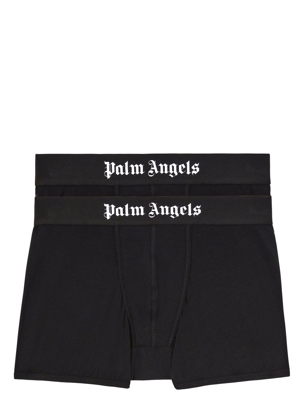 Palm Angels Twee boxershorts met logo Zwart