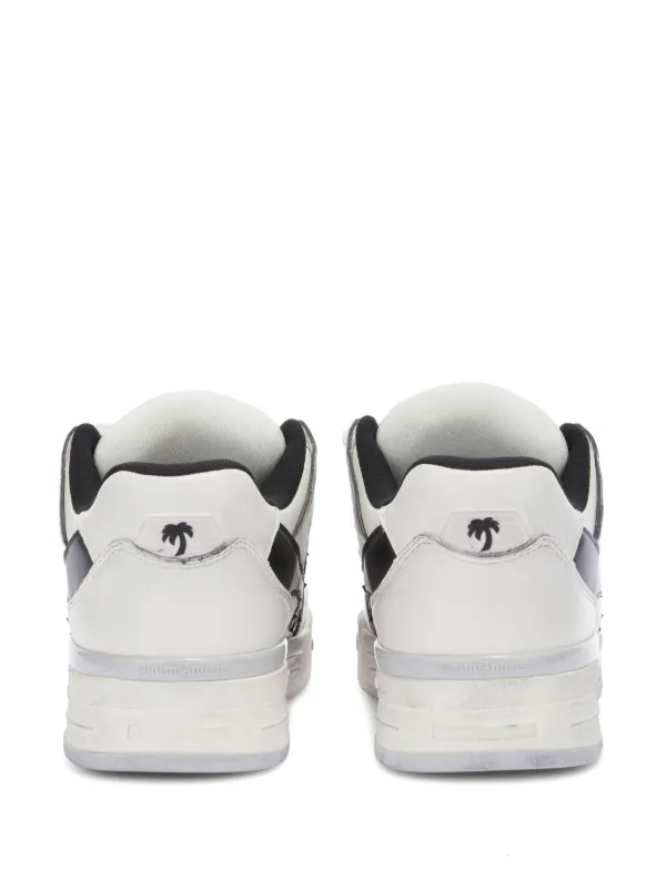 【関税＆送料込み】Palm Angels Venice Worn Out Sneakers Whi VENICE WORN OUT SNEAKERS WHITE - CORAL R in WHITE - CORAL