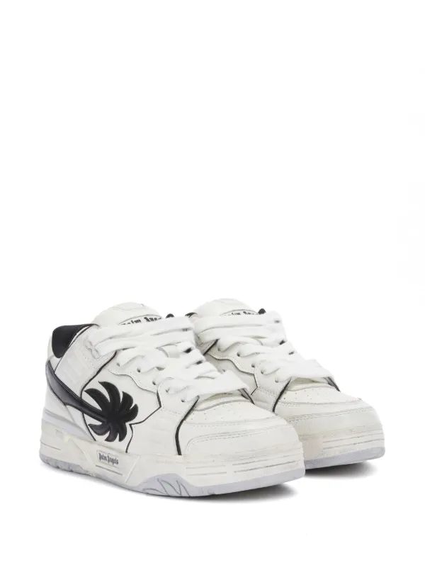Palm Angels Venice Worn Out Sneakers | White | FARFETCH TW