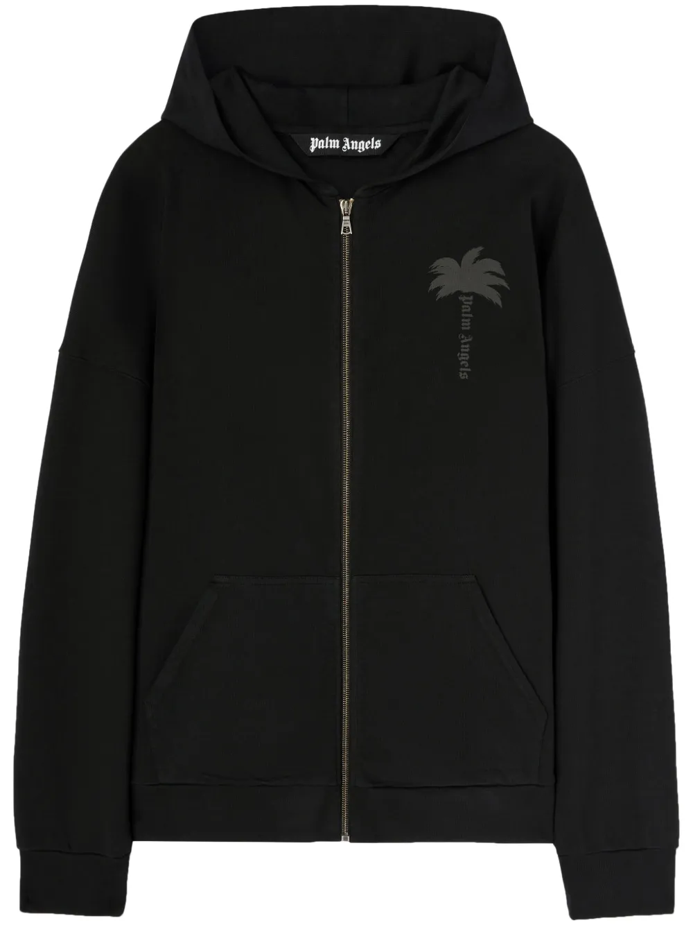 Palm Angels Palms hoodie met rits Zwart