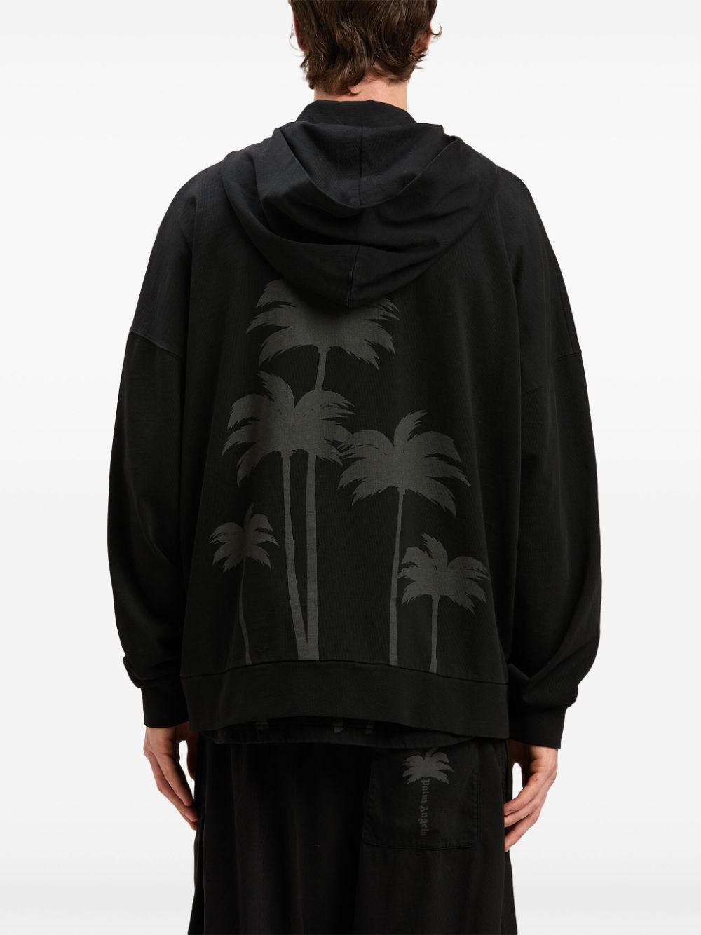 Palm Angels Palms hoodie met rits Zwart