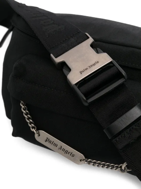 Palm Angels ボディバッグ ブラック Palm Angels logo-chain Belt Bag | Black | FARFETCH