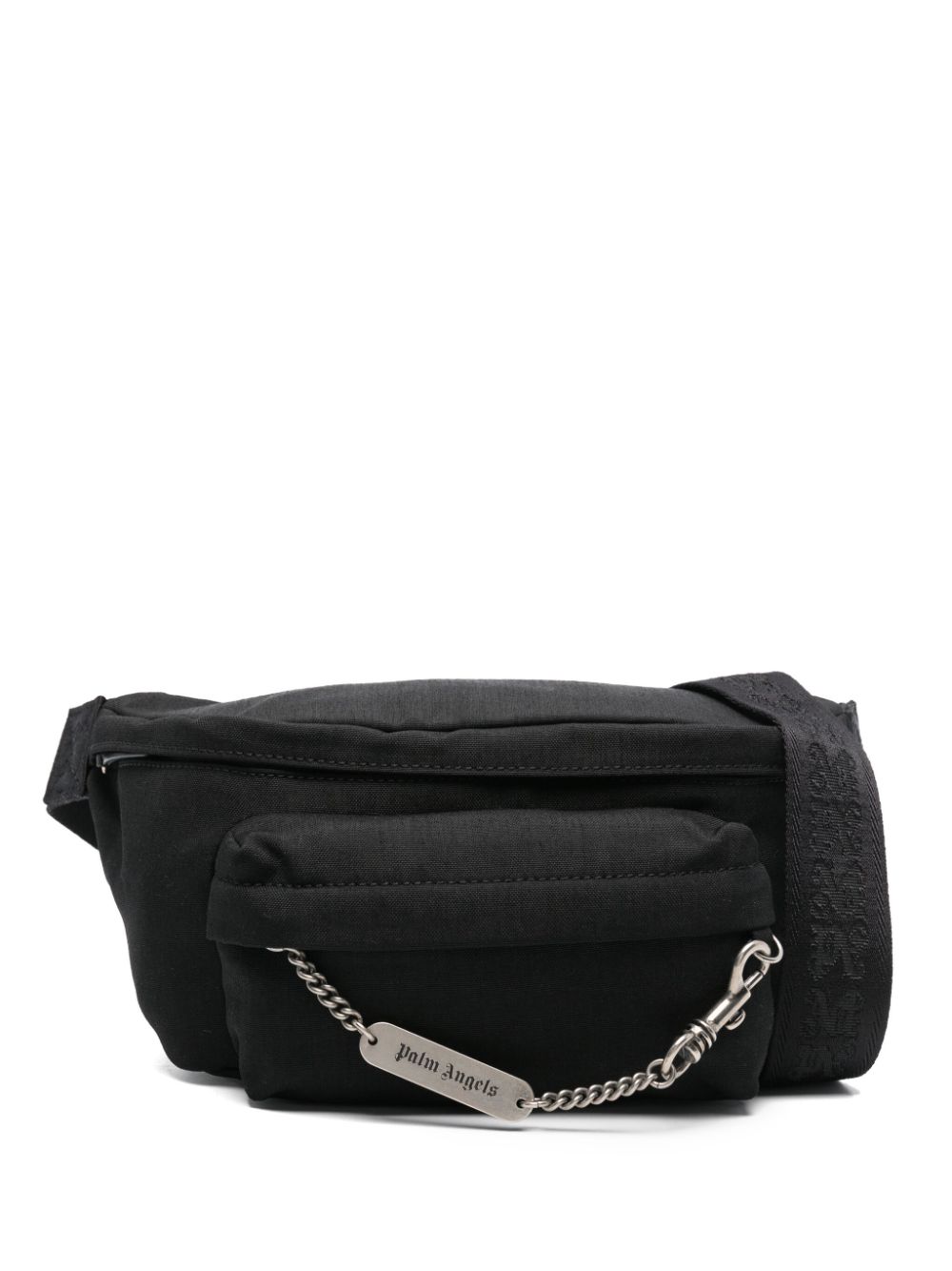 logo-chain belt bag