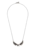 Palm Angels wings monogram necklace - Silver