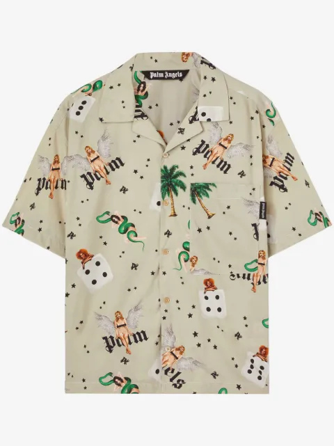 Palm Angels Pin Up Bowling shirt