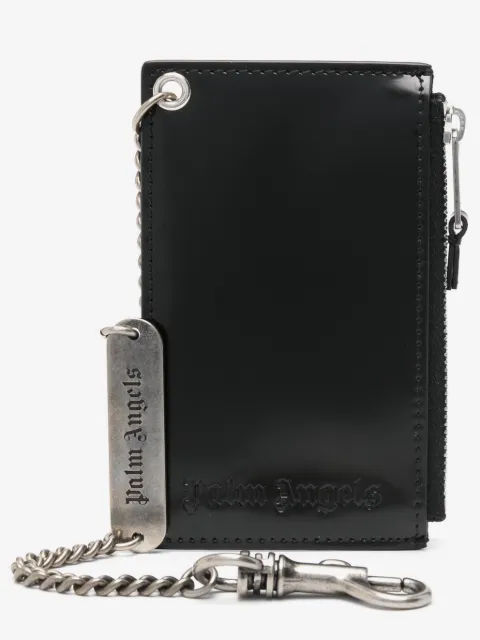 Palm Angels tarjetero con placa del logo