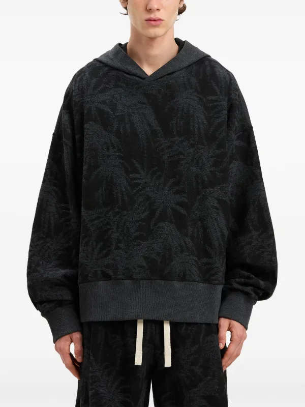 Palm Angels curved-logo Hoodie | Black | FARFETCH