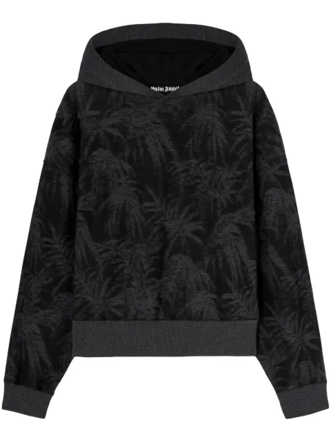 Palm Angels هودي بشعار منحني