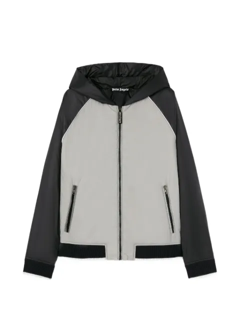 Palm Angels curved-logo windbreaker