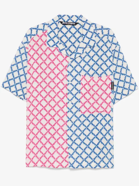 Palm Angels camisa con logo de red