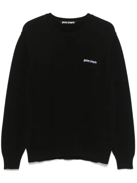 Palm Angels logo-embroidered sweater
