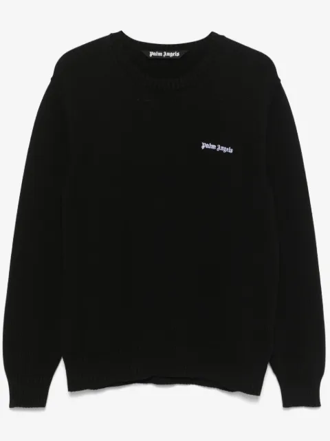 Palm Angels logo-embroidered sweater