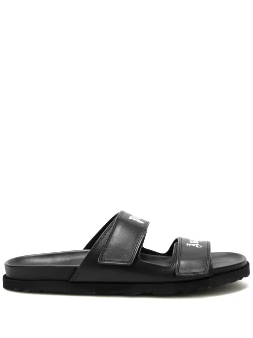 Sandales en cuir à logo - Palm Angels - Modalova