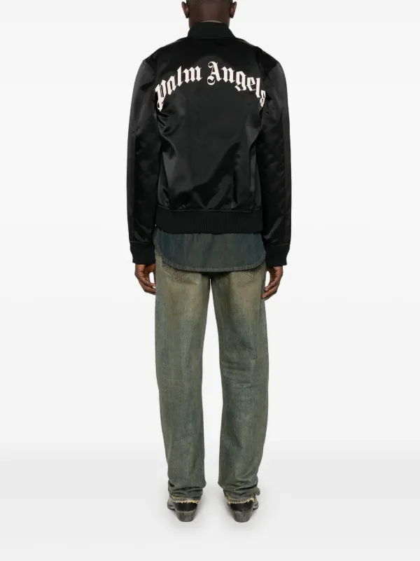 Palm Angels ボンバージャケット | ブラック | FARFETCH JP