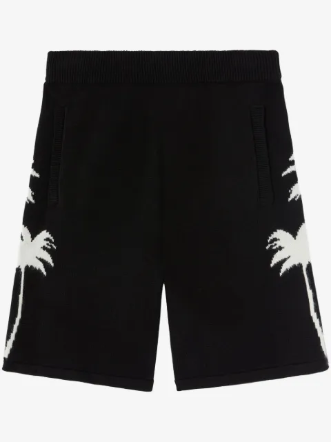 Palm Angels shorts tejidos con palmeras