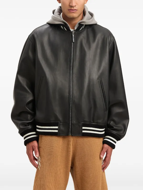 【Palm Angels】ボンバージャケット ☆送料関税込み☆ Palm Angels ボンバージャケット | ブラック | FARFETCH JP