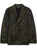 Palm Angels Palms-jacquard blazer - Green