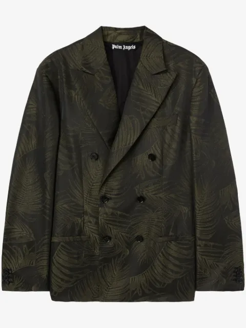 Palm Angels blazer con palmeras en jacquard