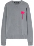Palm Angels knit-palm jumper - Grey