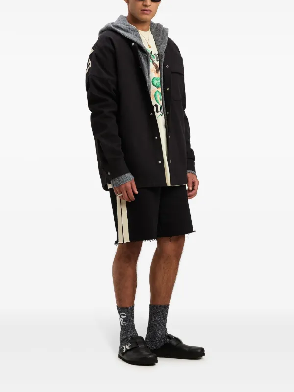 パームエンジェルス ウールジップパーカー グレー Palm Angels ジップアップ パーカー | グレー | FARFETCH JP