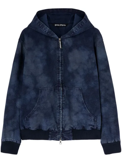 Palm Angels curved-logo hoodie