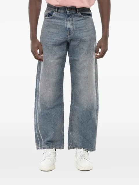 Palm Angels Curved Logo Loose 5 Pockets jeans