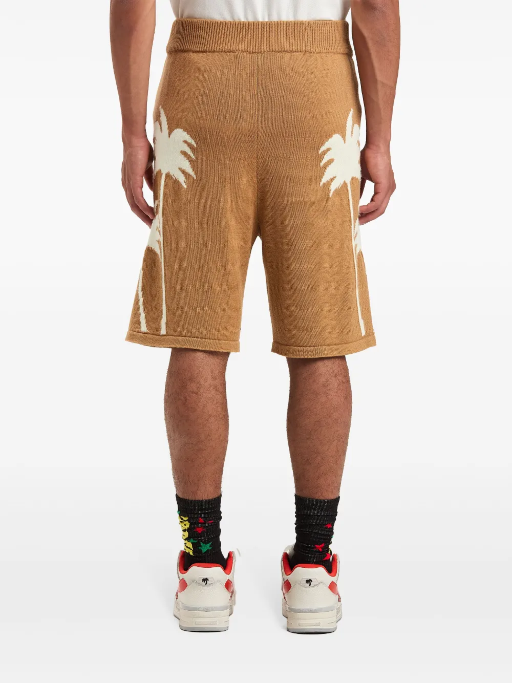 Palm Angels Gebreide shorts Beige