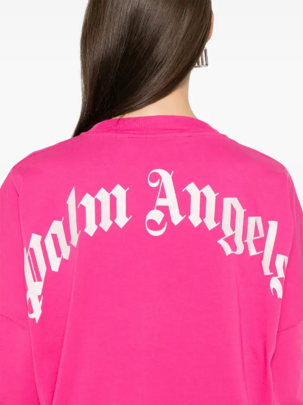 Palm Angels Logo-print T-shirt White Men's - SS21 - US