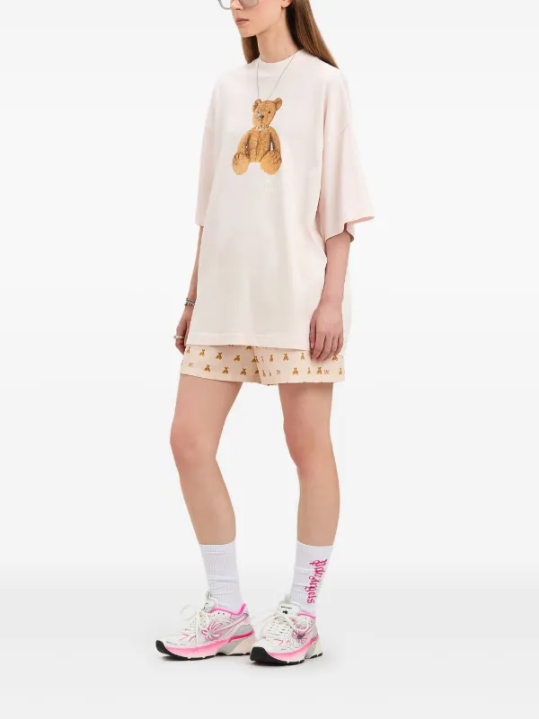 【関税＆送料込み】Palm Angels Bear In Mind T-Shirt BEAR IN MIND OVER TEE in BLACK - BROWN for Men | Palm Angels®