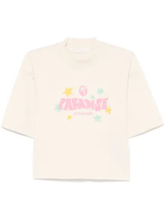 Palm Angels Paradise Palm T-shirt | Yellow | FARFETCH