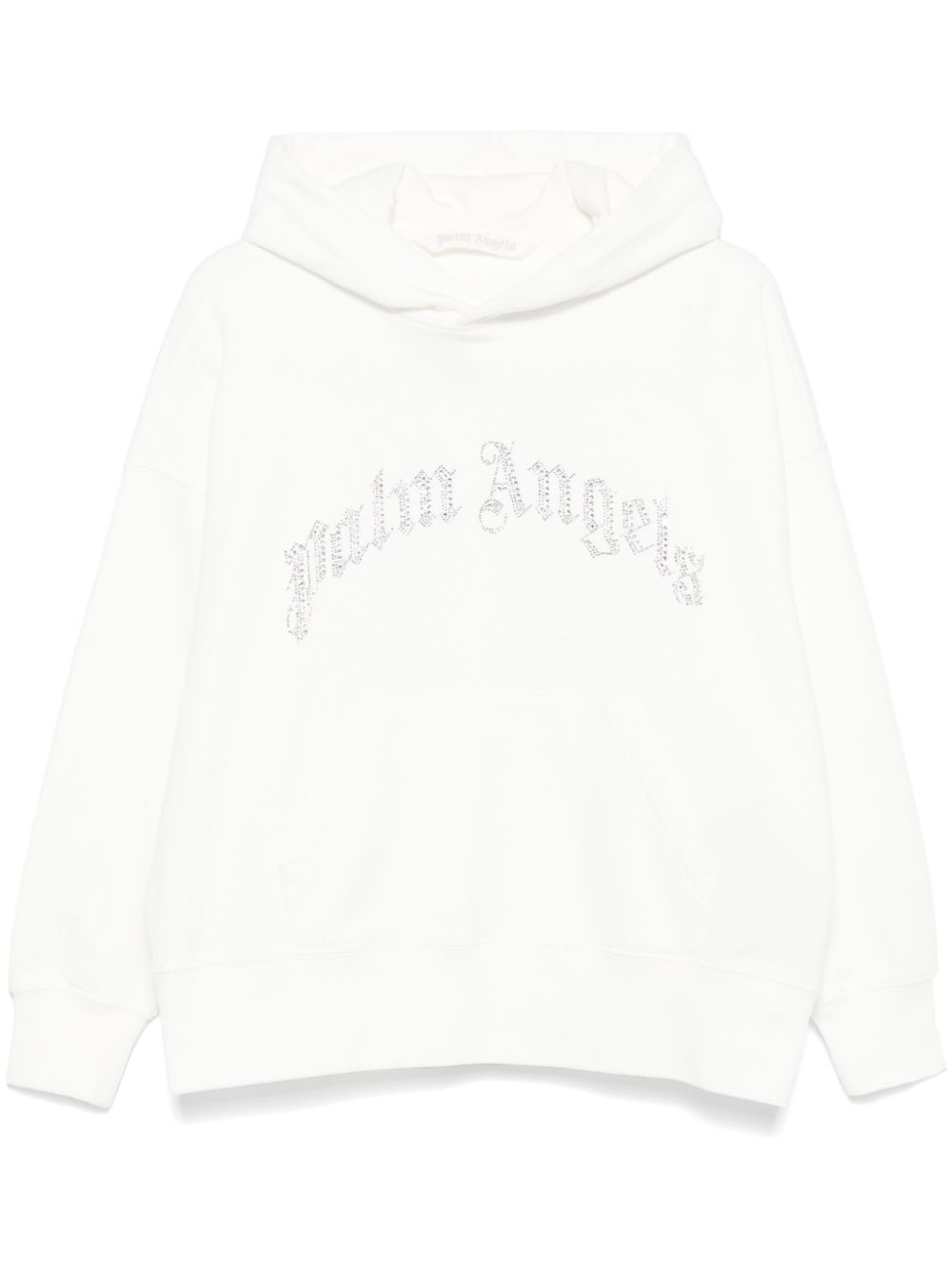 Palm Angels Hoodie verfraaid met kristallen Wit