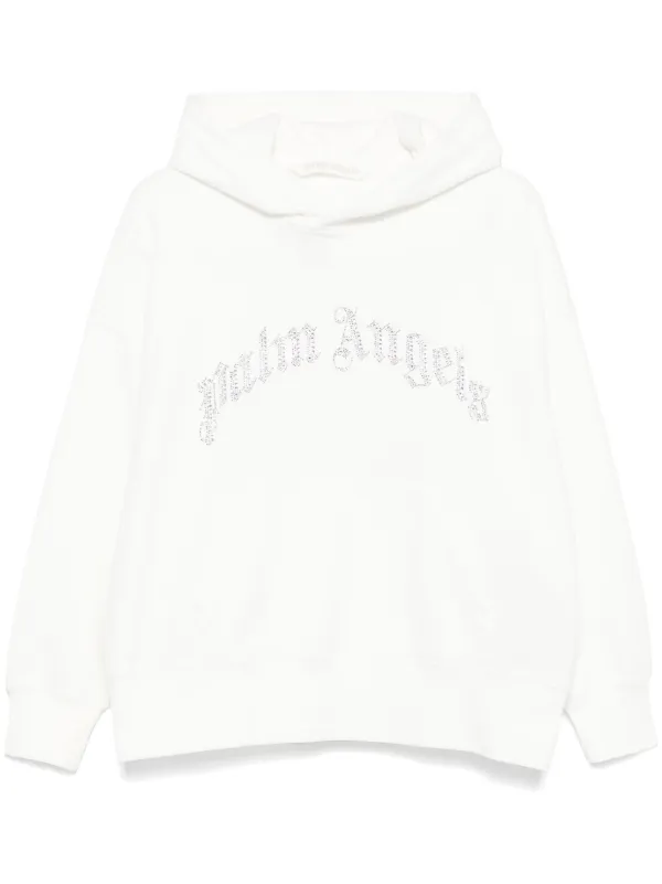 Palm Angels ビジュートリム パーカー | ホワイト | FARFETCH JP