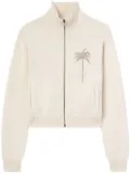 Palm Angels palm tree knitted track top - Neutrals